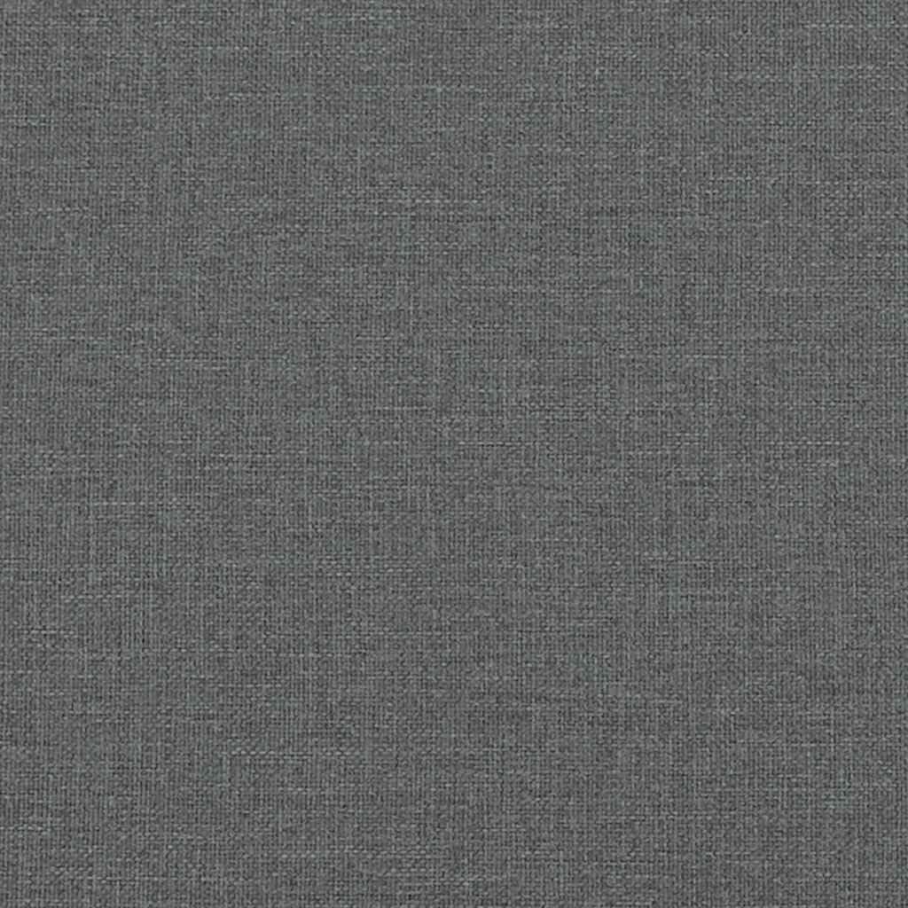 Twin XL Upholstered Bed Frame with Headboard in Dark Grey 100% Polyester Fabric, Engineered Wood Structure for Durable Support and Easy Assembly, Modern Minimalist Design