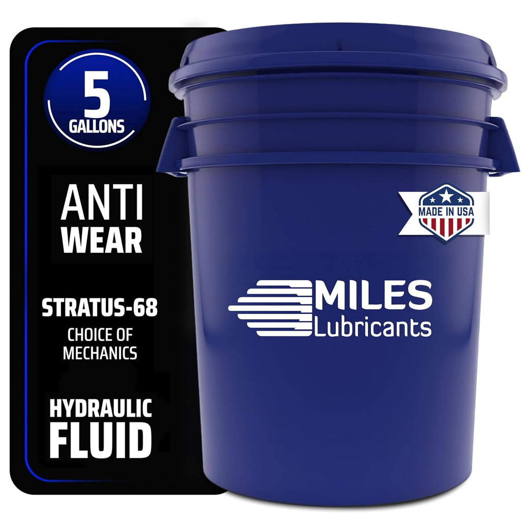 Stratus ISO 68 Anti-Wear Hydraulic Fluid Premium Quality 5 Gallon Pail Industrial Mobile Equipment High Performance Mineral Based Heavy Duty Systems