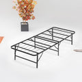 Mielmoon 14 inch Foldable Metal Platform Bed Frame Sturdy Steel, No Box Spring Needed,Heavy Duty Smart Assembly,Tool-Free Setup (Bed Frame Only, Twin)
