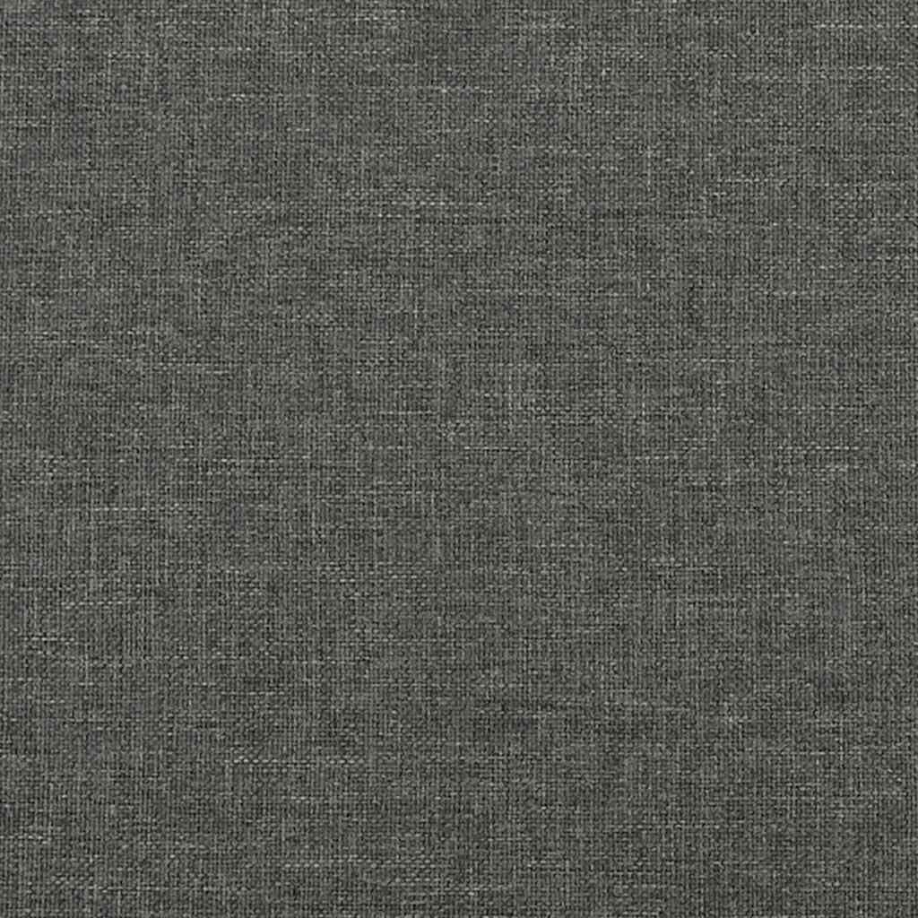California King Bed Frame Dark Grey Polyester Fabric, Modern Platform Bed Frame with Breathable Material and Robust Durability, Easy Assembly for Spacious Support