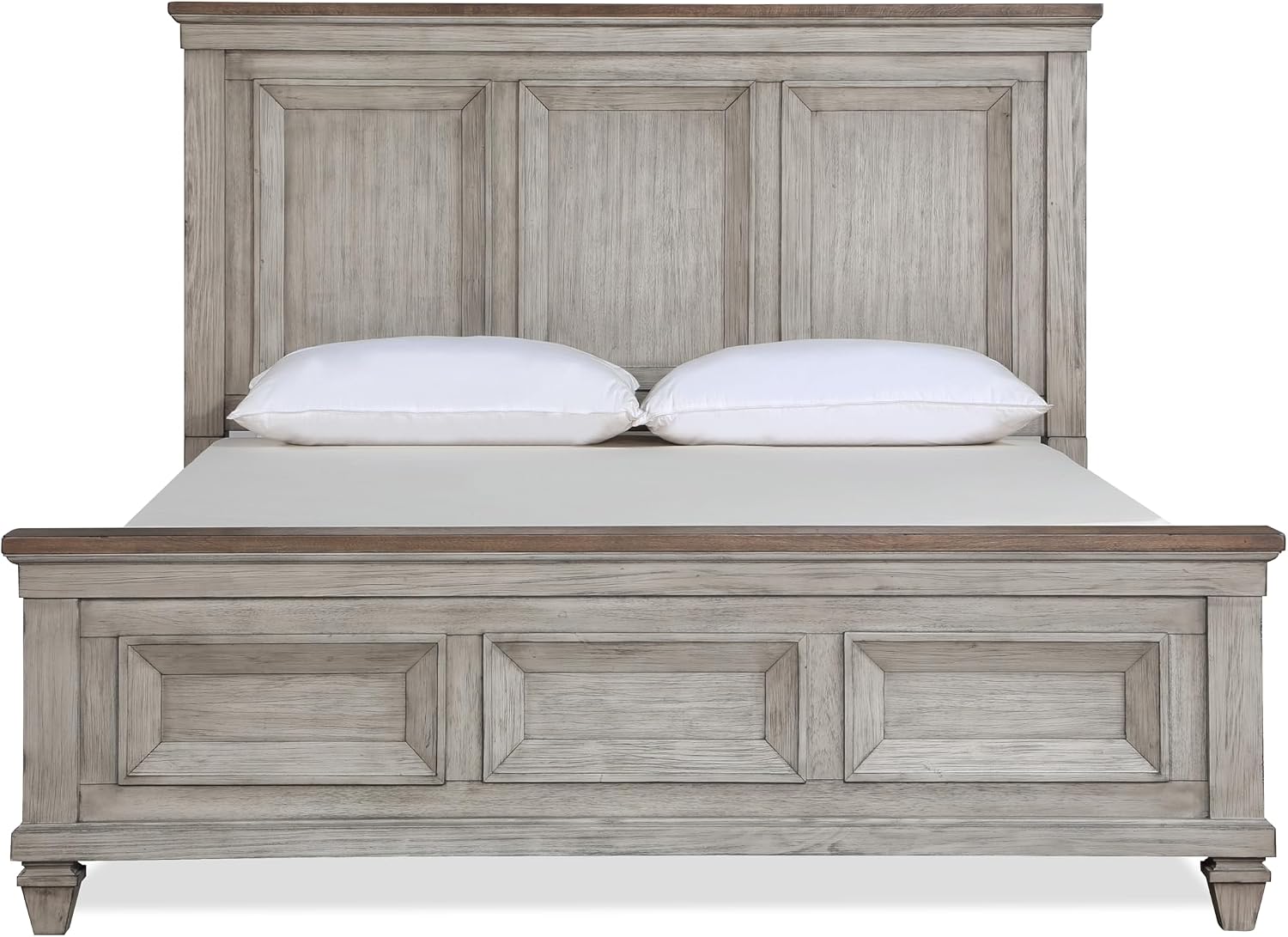 New Classic Furniture Mariana Solid Wood King Bed, Vintage Creme