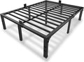 MAF 14 Inch Metal Platform King Bed Frame, Heavy Duty Black Bed Frame with Steel Slats Support, No Box Spring Needed, Noise Free, Easy Assembly