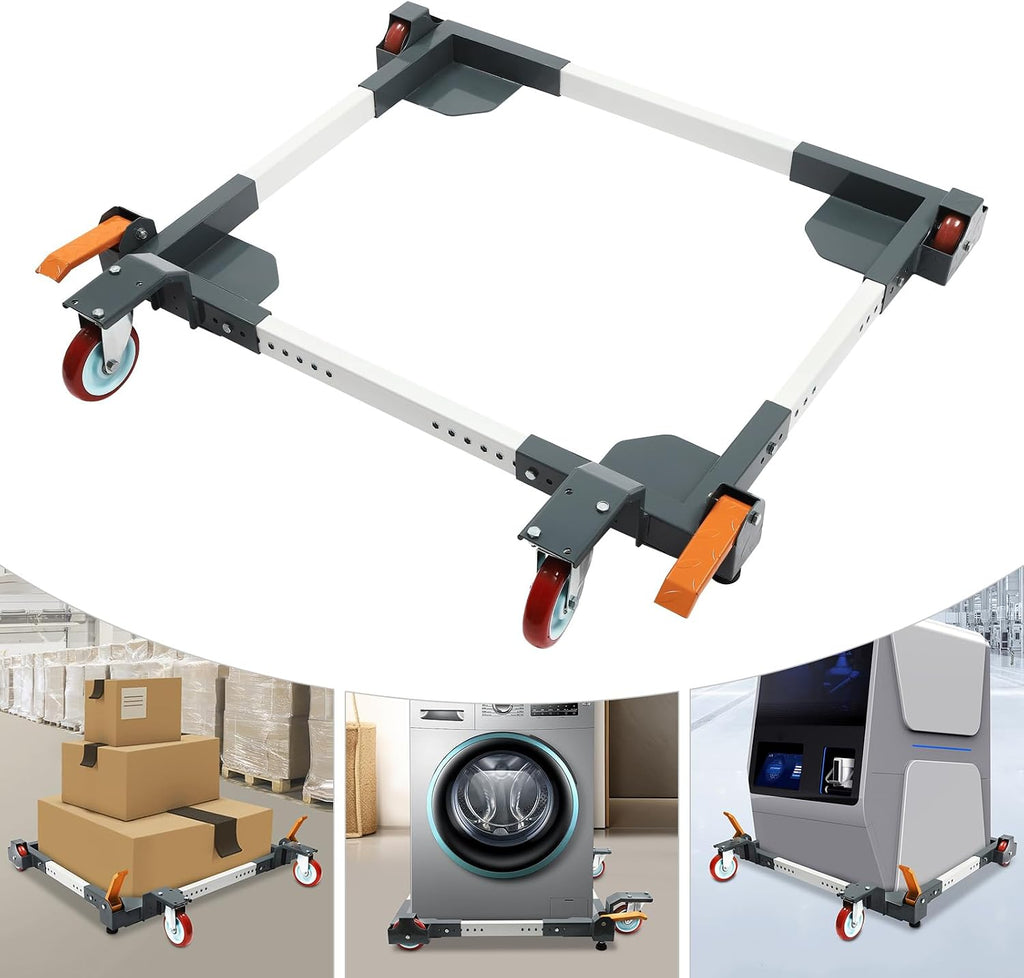 Universal Mobile Base, Fully Adjustable Mobile Base for Mobilizing Large Tools, Heavy Duty Mobile Base Adjustable Rolling Kit Machines (Max Adjustable 28.15 * 33.7in/ 1500lbs)
