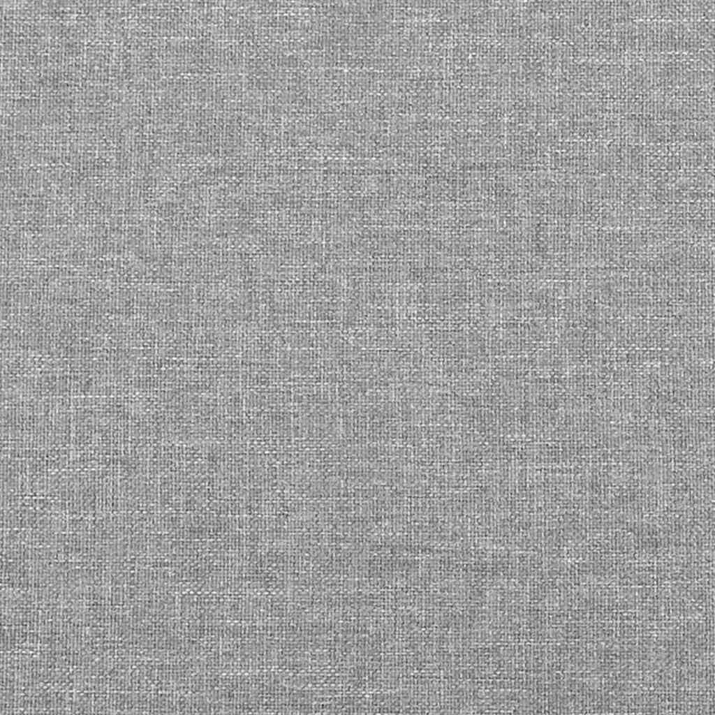 Light Grey Polyester Plywood Engineered Wood Full Bed Frame with Breathable Fabric and Sturdy Wooden Slats for Modern Bedroom Decor