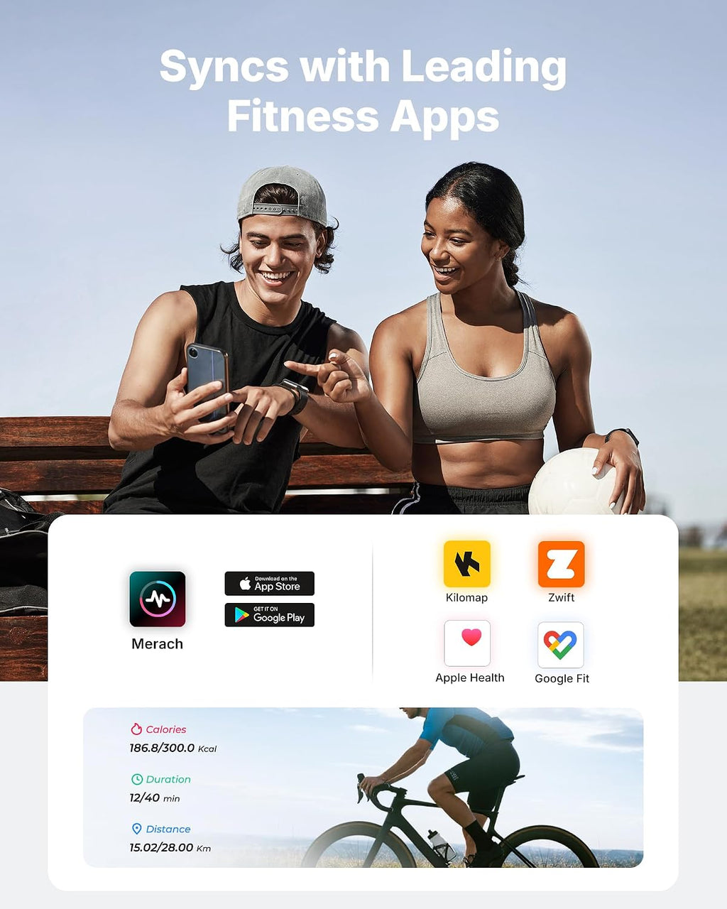 MERACH Exercise Bike, Brake Pad Stationary Bike with Exclusive App, Low Noise Indoor Cycling Bike with 300lbs Weight Capacity, Tablet Mount and Fitness Courses for Weight Loss