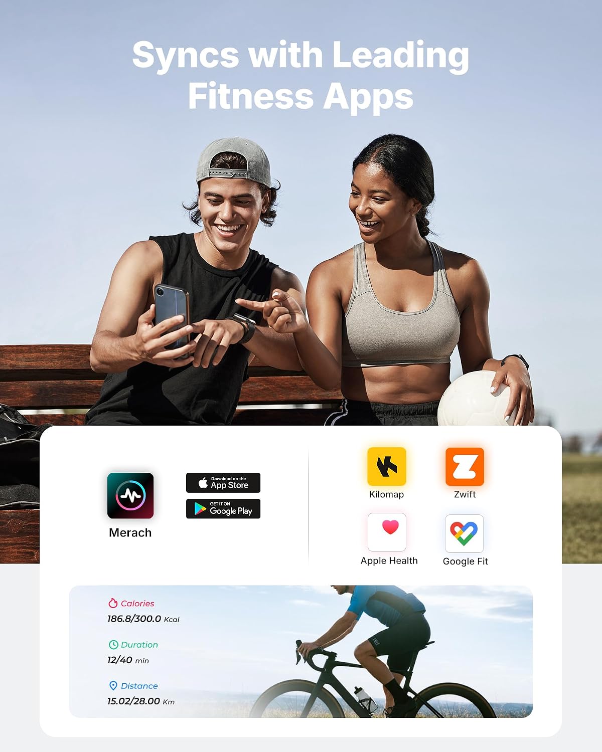 MERACH Exercise Bike, Brake Pad Stationary Bike with Exclusive App, Low Noise Indoor Cycling Bike with 300lbs Weight Capacity, Tablet Mount and Fitness Courses for Weight Loss