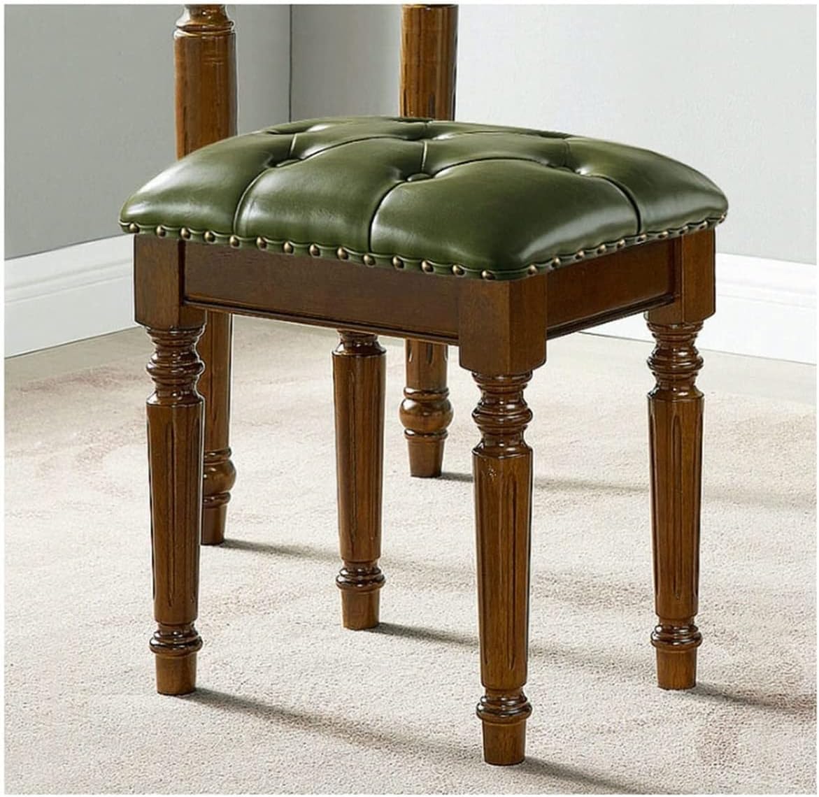 BTZHY Vanity Chair,Leather Vanity Benches Footstools, Piano Stool, Makeup Seat, Garden Stools, Dressing Stools, Living Room and Bedroom Desk Stools