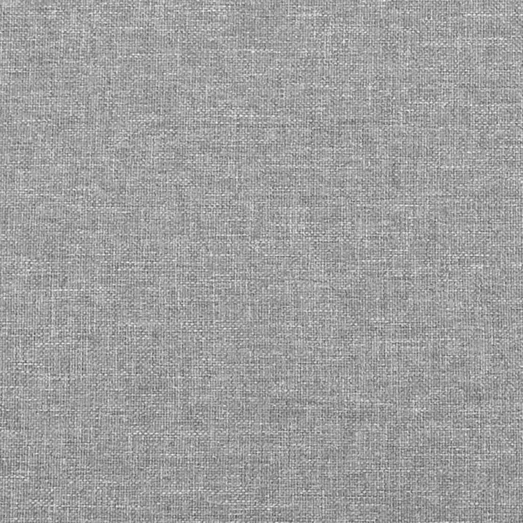 Light Gray Twin Bed Frame with Upholstered Fabric Headboard, Sturdy Plywood and Engineered Wood Construction for Modern Bedrooms, Easy Assembly and Space-Saving Design,