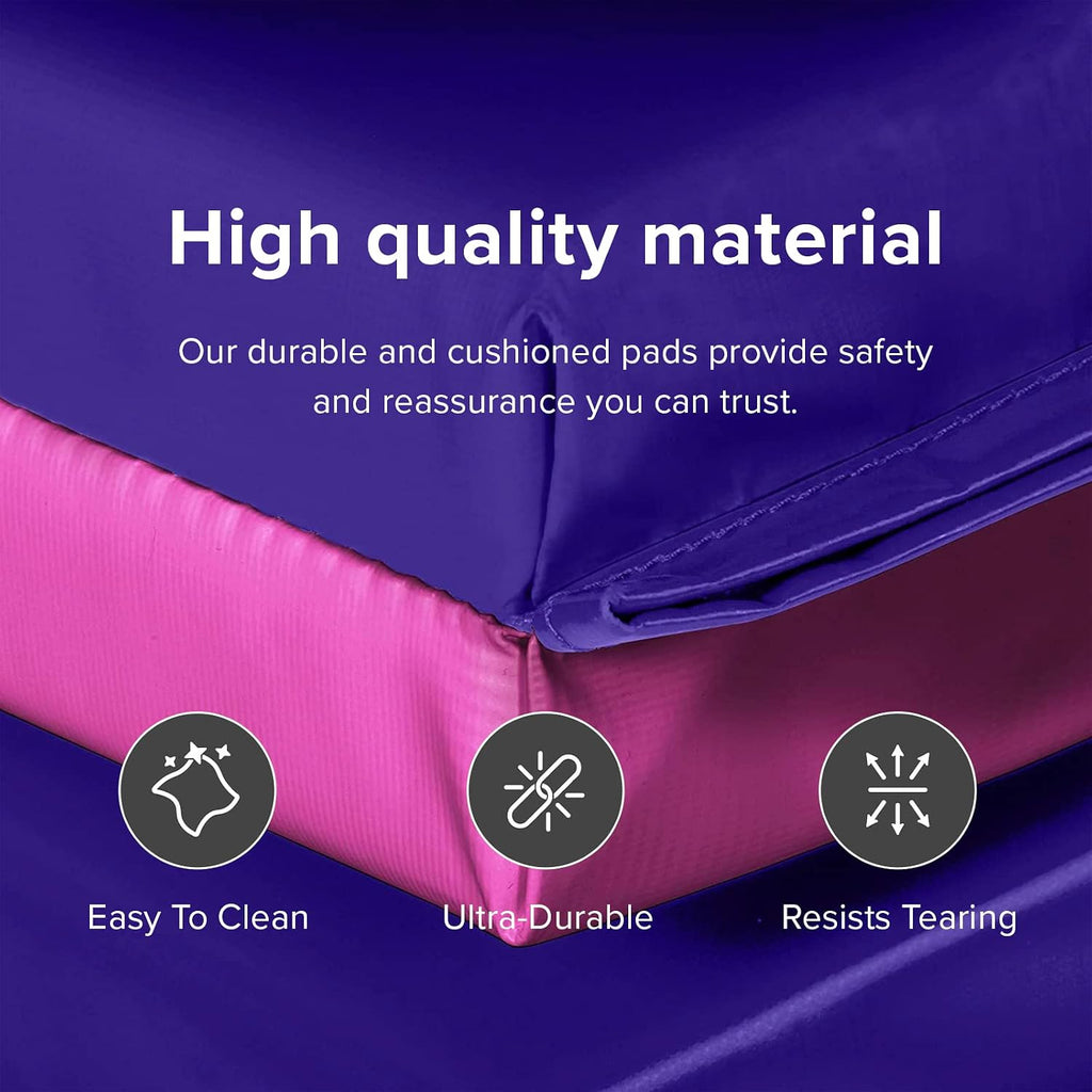 We Sell Mats - 4 ft x 8 ft x 2 in Premium Personal Fitness & Exercise Mat for Home Workout - Lightweight and Folds for Carrying – All Purpose Home Gym Mat – Thick Mat for Yoga, Pilates, Stretches