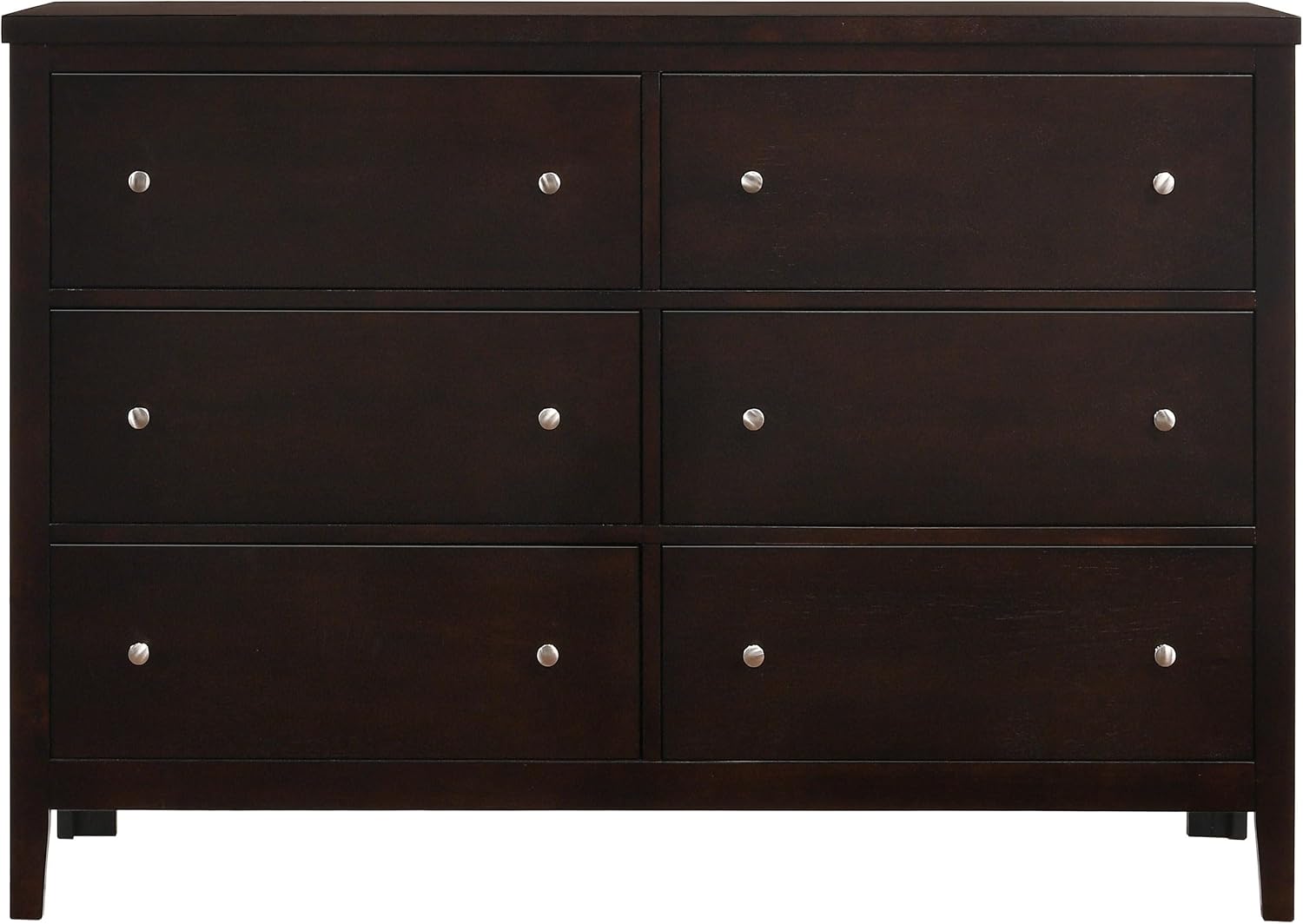 Coaster Home Furnishings Carlton Contemporary 4-Piece Bedroom Set Leatherette Upholstered Eastern King Size Panel Bed Frame 51-inch Headboard Cappuccino 202091KE-S4