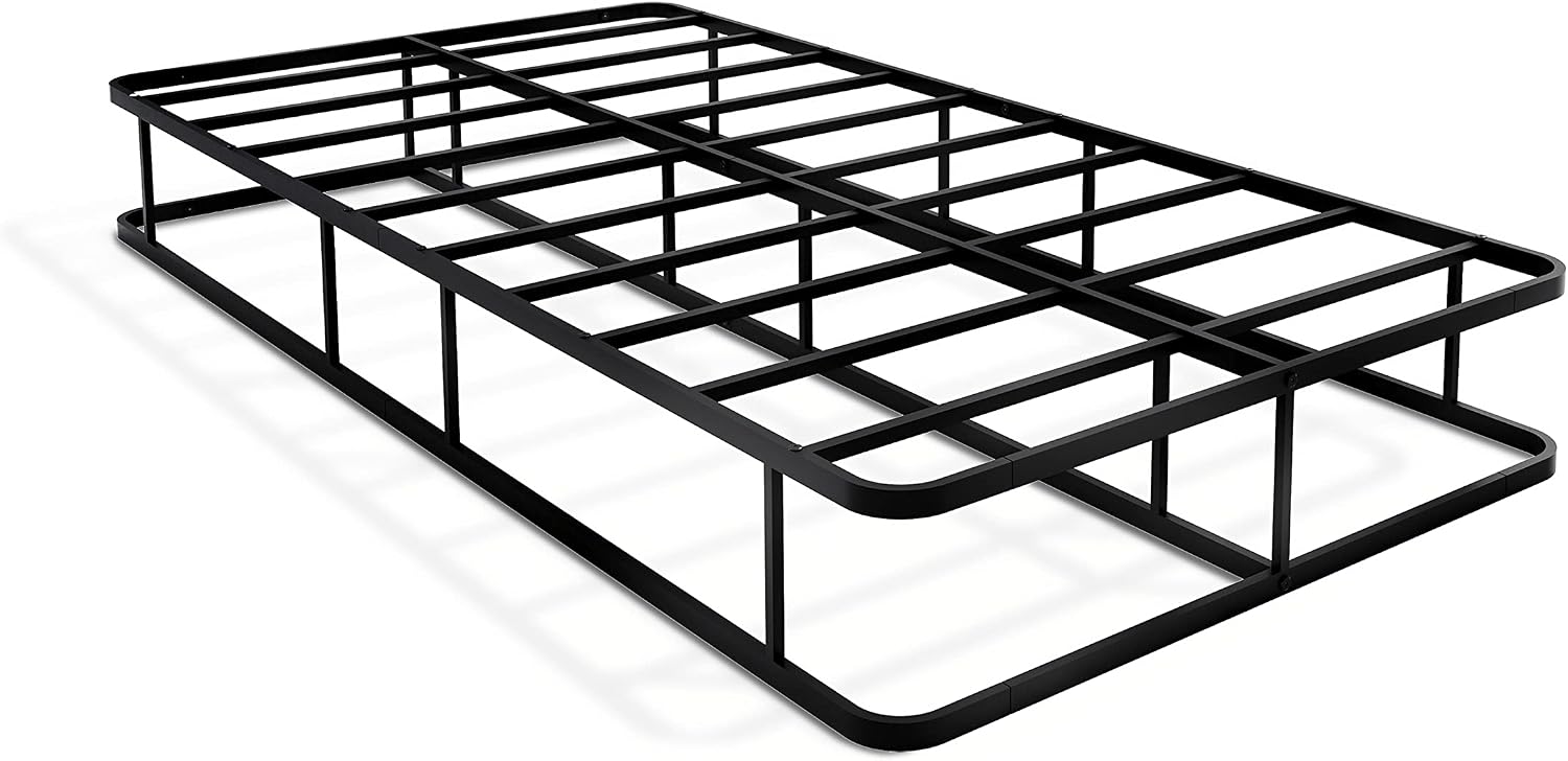 East West Furniture Dothan Traditional Metal Twin Bed Frame in Black