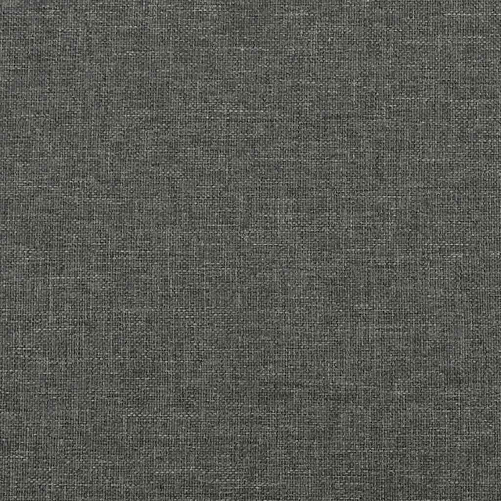 Dark Gray Twin Bed Frame with Polyester Upholstery and Plywood Construction for Modern Bedroom, 1 Piece, Engineered Wood Support Structure, Durable Sleek Design, Easy