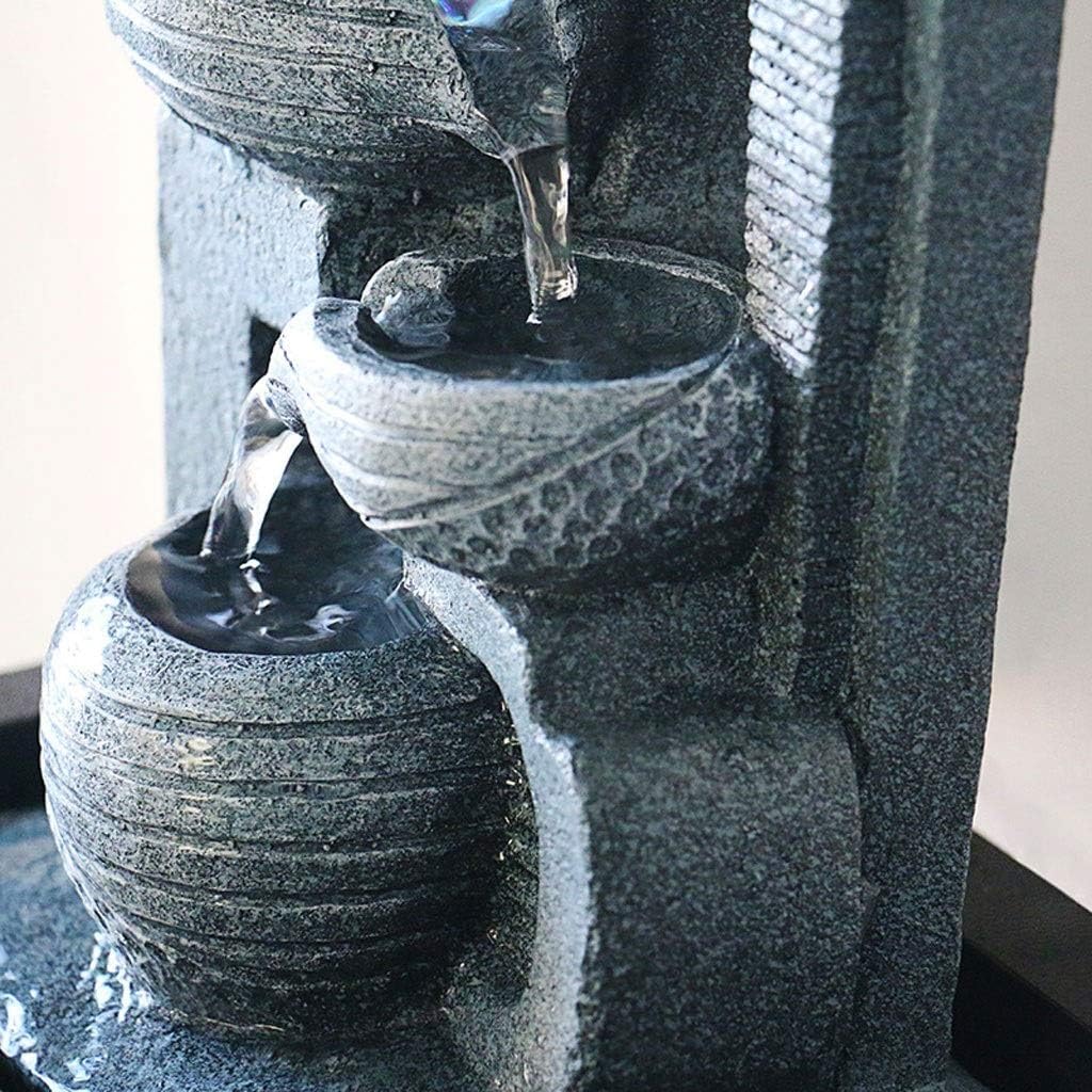 Small Indoor Water Fountain Water Features Outdoor Tabletop Fountain Small Indoor Leisure Fountain Tabletop Decorative Fountain 10.2 Inch High Bowl Indoor