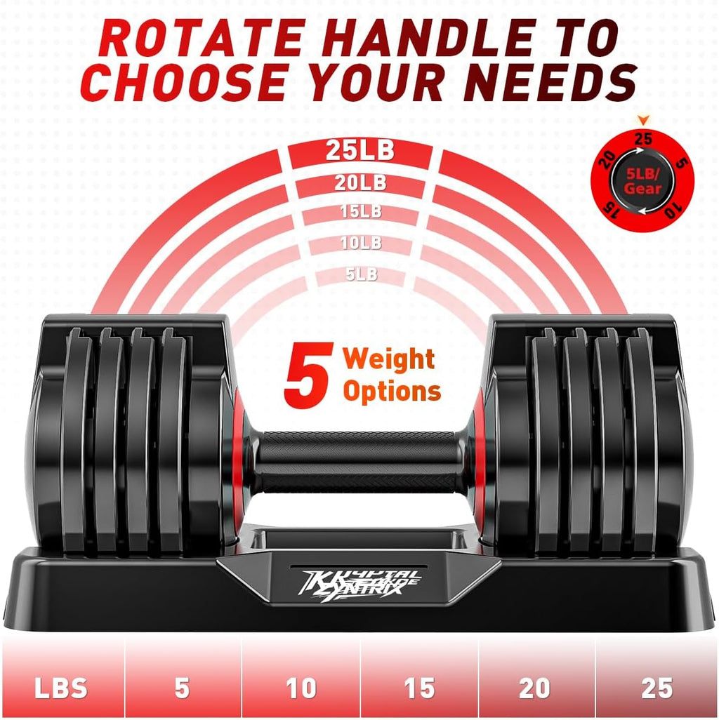 Adjustable Dumbbell Set of 2, 110lbs/50lbs Free Weights Dumbbell Set, 5-in-1/10-in-1 Quick-Lock Hand Weights, 25lbs/55lbs Pair with Anti-Slip Texture Handle, Weight Set For Home Gym Suit both Men and Women