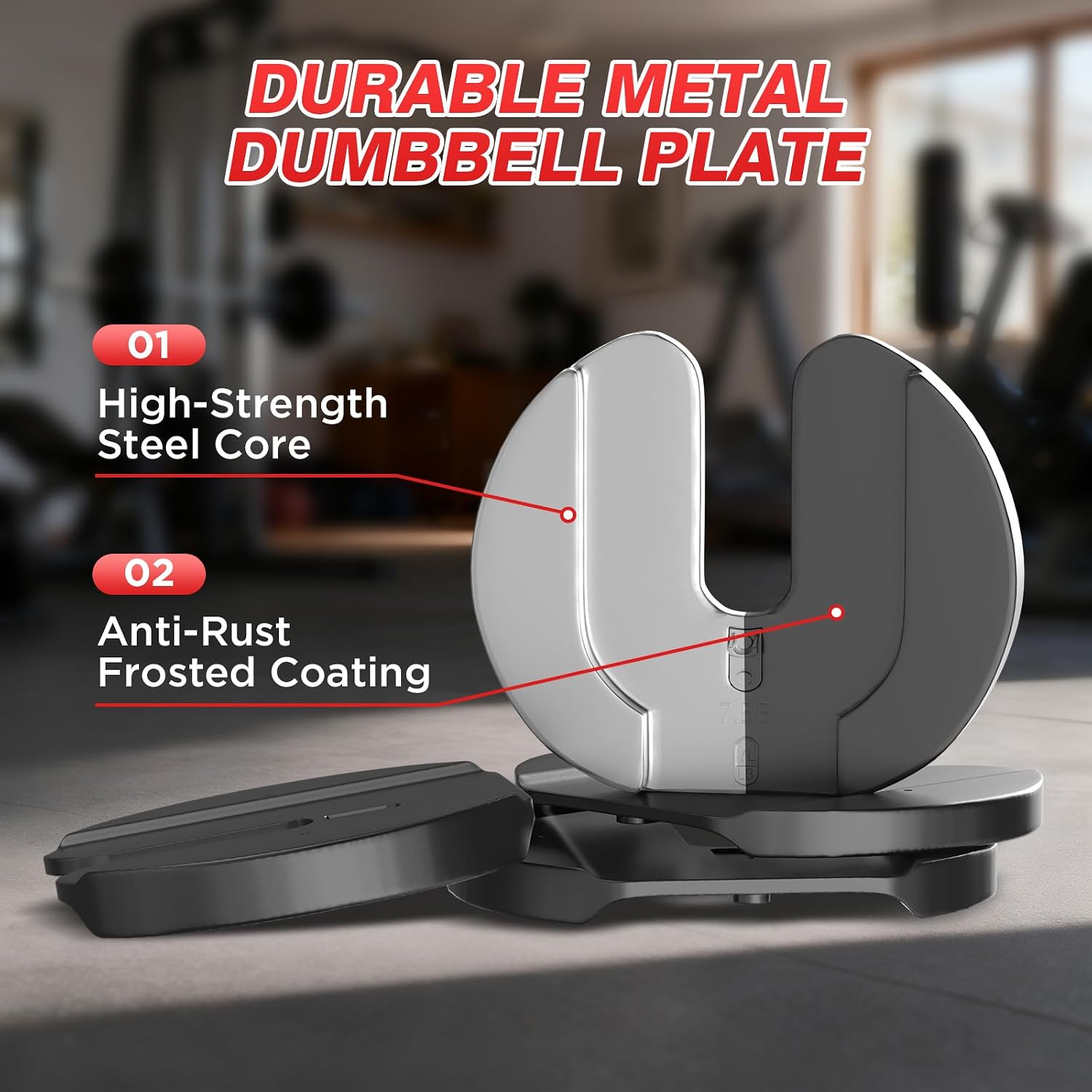 Adjustable Dumbbells Set, 10 in 1/15 in 1 Free Adjustable Weights Dumbbells Set, 25/55/52.5lbs Weights Set with Anti-Slip Handle, Fast Adjust Equipment Compact for Home Gym Strength Training