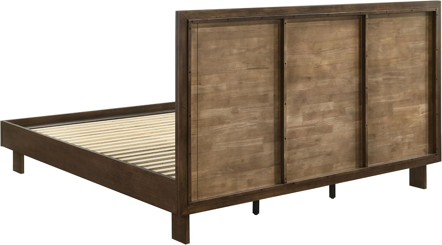 Coaster Home Furnishings Glenwood Transitional 4-Piece Bedroom Set Eastern King Size Panel Bed Frame 48-inch Headboard Warm Brown 225011KE-S4