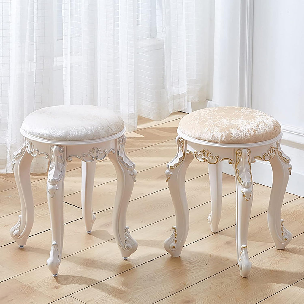 BTZHY Vanity Chair,Vanity Stool, Makeup Bench Dressing Stools, Thick Padded Cushioned Chair, Piano Seat for Bathroom Bedroom Large Vanity Benches,F