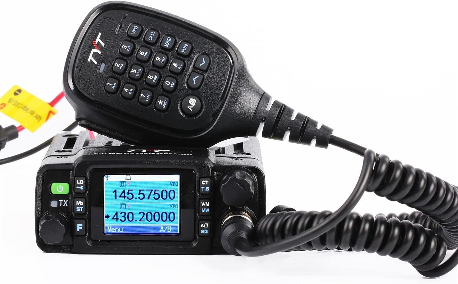 TYT TH-8600 Mini 25 Watt Dual Band Amateur Radio Base, IP67 Waterproof Radio VHF: 144-148mhz (2m) UHF:420-450mhz (70cm) Car Mobile Transceiver with Cable