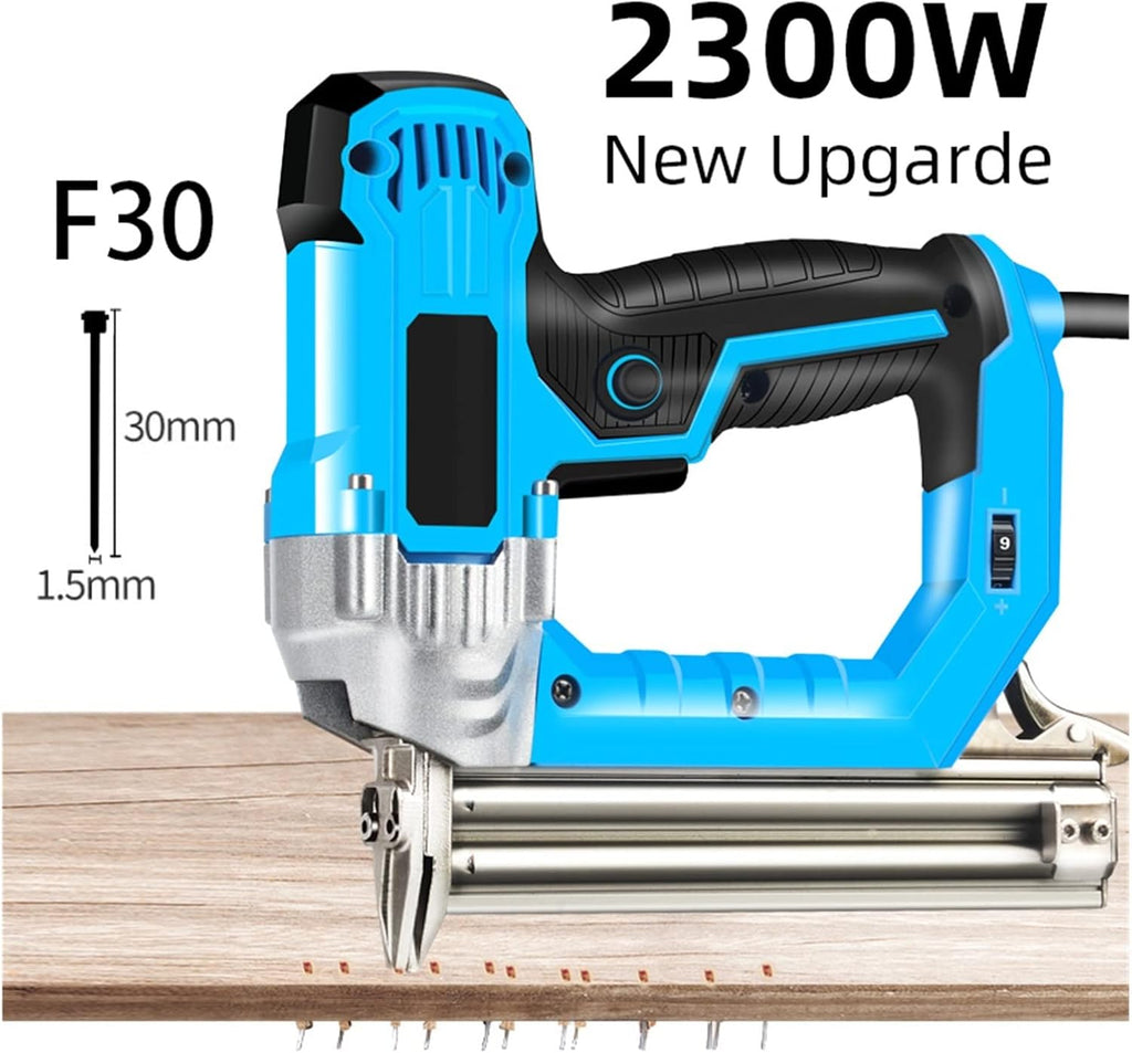 2300W Electric Nail Gun Woodworking Tools Electrical Straight Staple Nail F30/F25/F20/F15 Furniture Nailing Stapler Shooter,DIY Tools