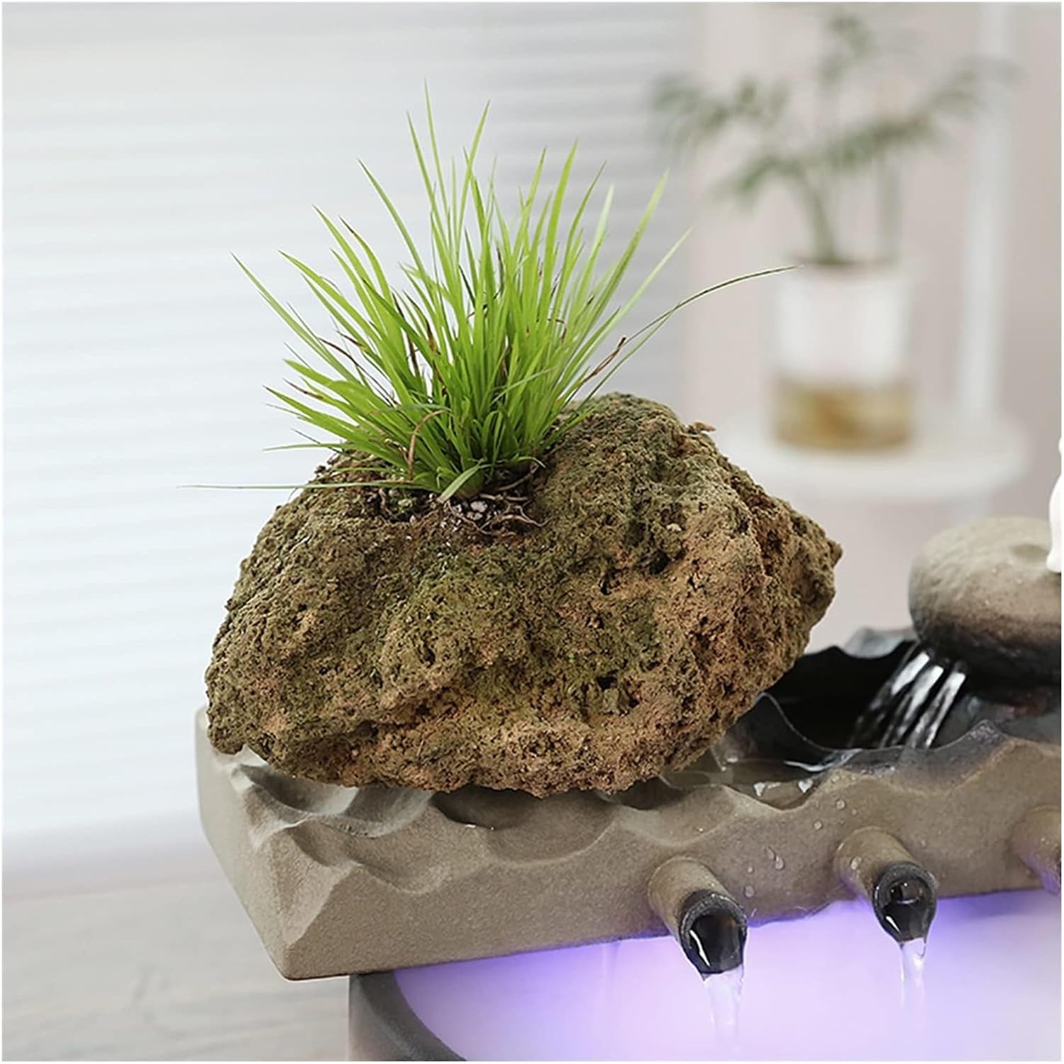 Small Indoor Water Fountain Water Features Outdoor Tabletop Fountain Indoor Relaxation Tabletop Fountain Waterfall Zen Meditation Indoor Waterfall