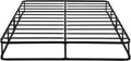 Eastern King Mattress Foundation 1pc Black Metal Frame with Textured Fabric Cover