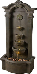 Kenroy Home 51021MS Cathedral Indoor/Outdoor Floor Fountain with Green Finish, Traditional Style, 44' Height, 20' Width, 12' Depth