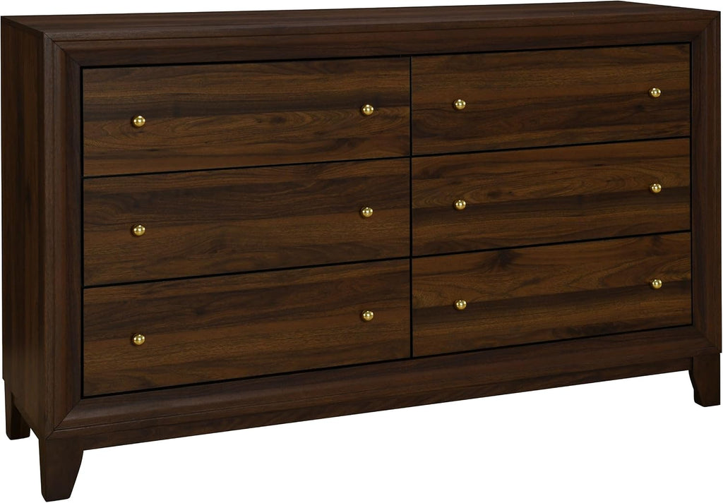 Coaster Home Furnishings Welsley 4-Piece California King Bedroom Set Walnut