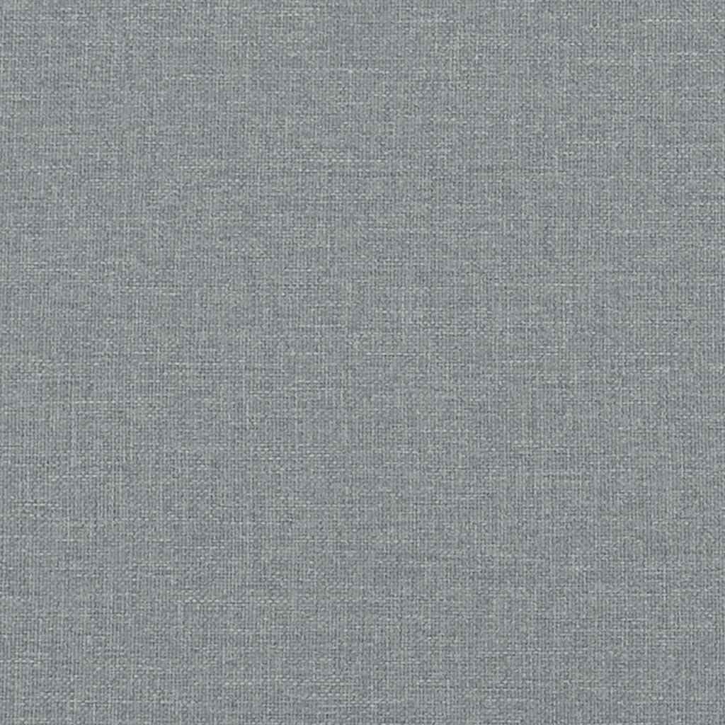 Light Grey Twin XL Bed Frame Fabric and Sturdy Support for Modern Living Spaces, Breathable Surface and Minimalist Style, 4-Piece Set for Easy Assembly