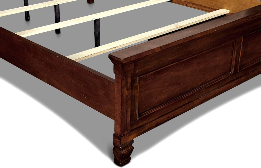 New Classic Furniture Tamarack Wood Full Bed, Brown Cherry