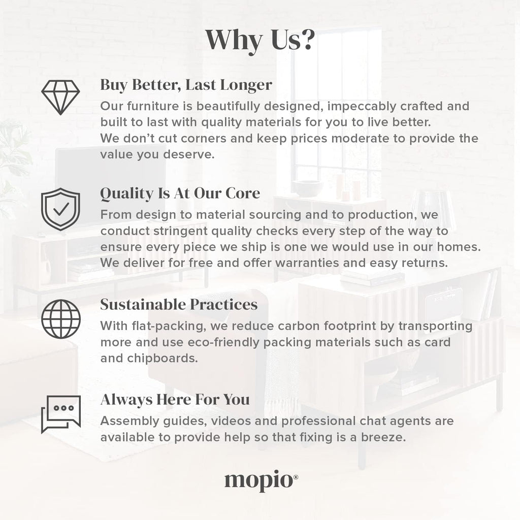 mopio Brooklyn Fluted Panel Wingback Headboard 62.4' - Wall Mount Headboard for Queen Bed, Modern Farmhouse Bedroom Decor, 4-Panel Assembly (Black Oak, Queen)