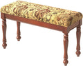 31.5' Linen Bedroom Bench - Upholstered Bench for Bedroom End of Bed, Entryway Bench with Solid Wood Legs, Makeup Vanity Stool,Cherry Red -11.8'D x 31.5'W x 18.1'H