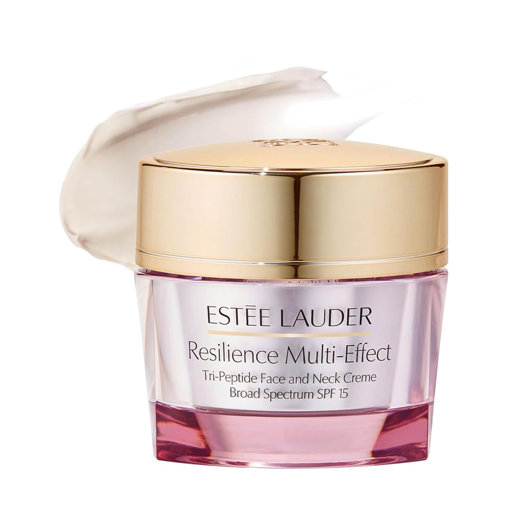 Estée Lauder Resilience Multi-Effect Tri-Peptide Face and Neck Moisturizer with SPF 15 | Plumping & Anti-Aging | Firming Cream