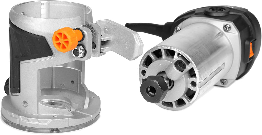 WEN RT1460 6-Amp Handheld 1/4-Inch Variable Speed Laminate Trim Router for Woodworking & JN8504 8.5-Amp Plate and Biscuit Joiner with Case and Biscuits