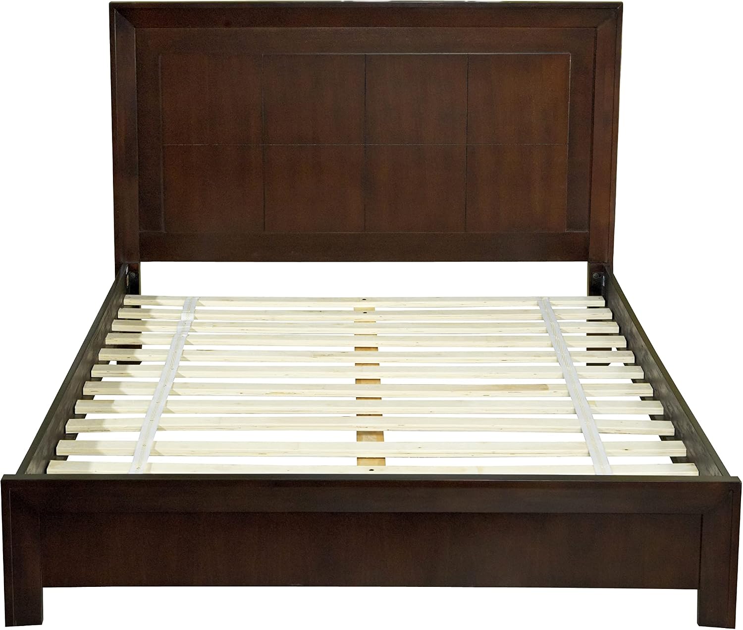Modus Furniture Solid Wood Platform Bed, Full, Element - Chocolate Brown