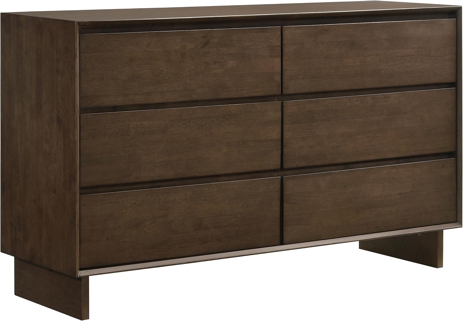 Coaster Home Furnishings Glenwood Transitional 4-Piece Bedroom Set Eastern King Size Panel Bed Frame 48-inch Headboard Warm Brown 225011KE-S4
