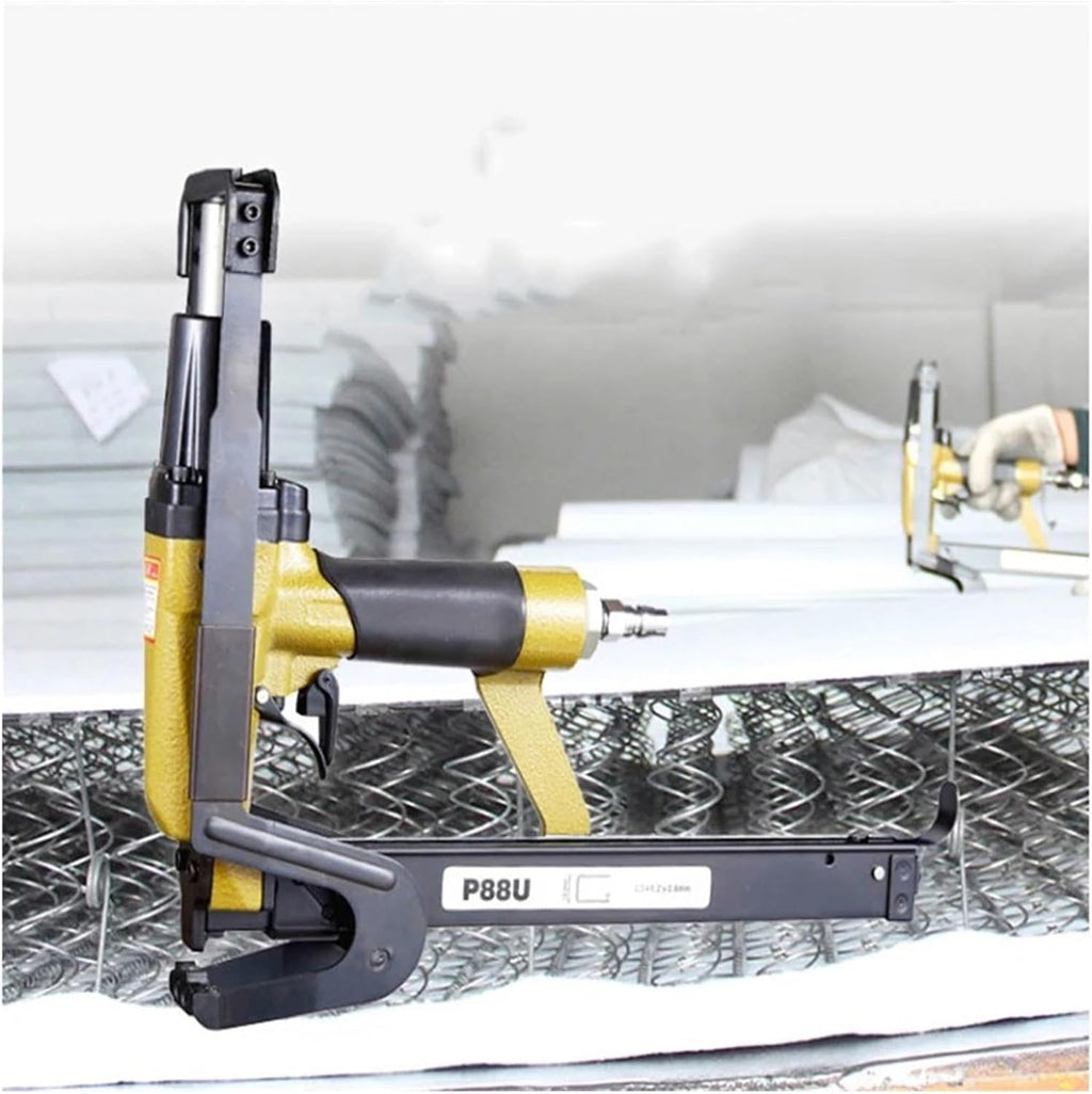 Pneumatic Nailing Gun, Brown Chip Air Nailing Gun, Sofa Cushion Cloth Blanket Woodworking Pneumatic Nail Gun Air Stapler P88U,DIY Tools