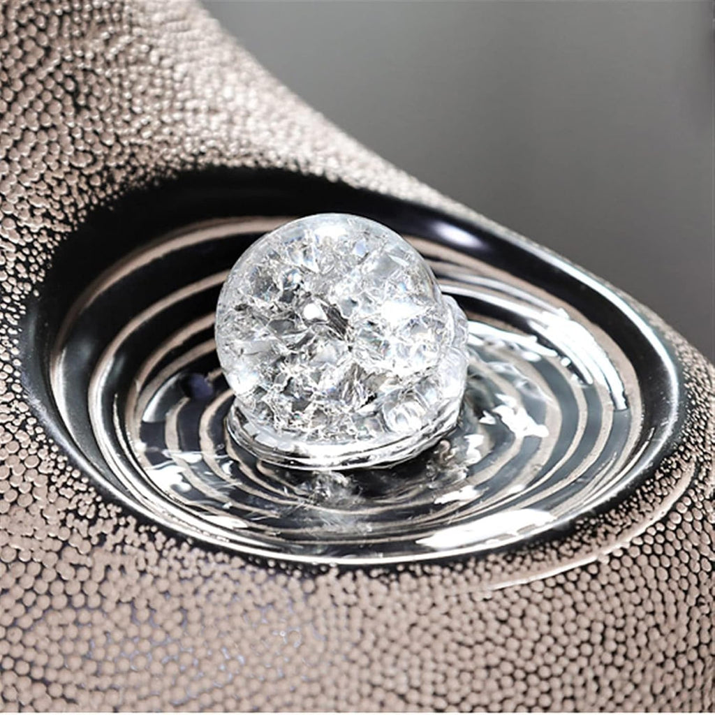 Small Indoor Water Fountain Water Features Outdoor Tabletop Fountain Rotating Ball Tabletop Fountain- Lucky Tabletop Fountain Zen Meditation Indoor