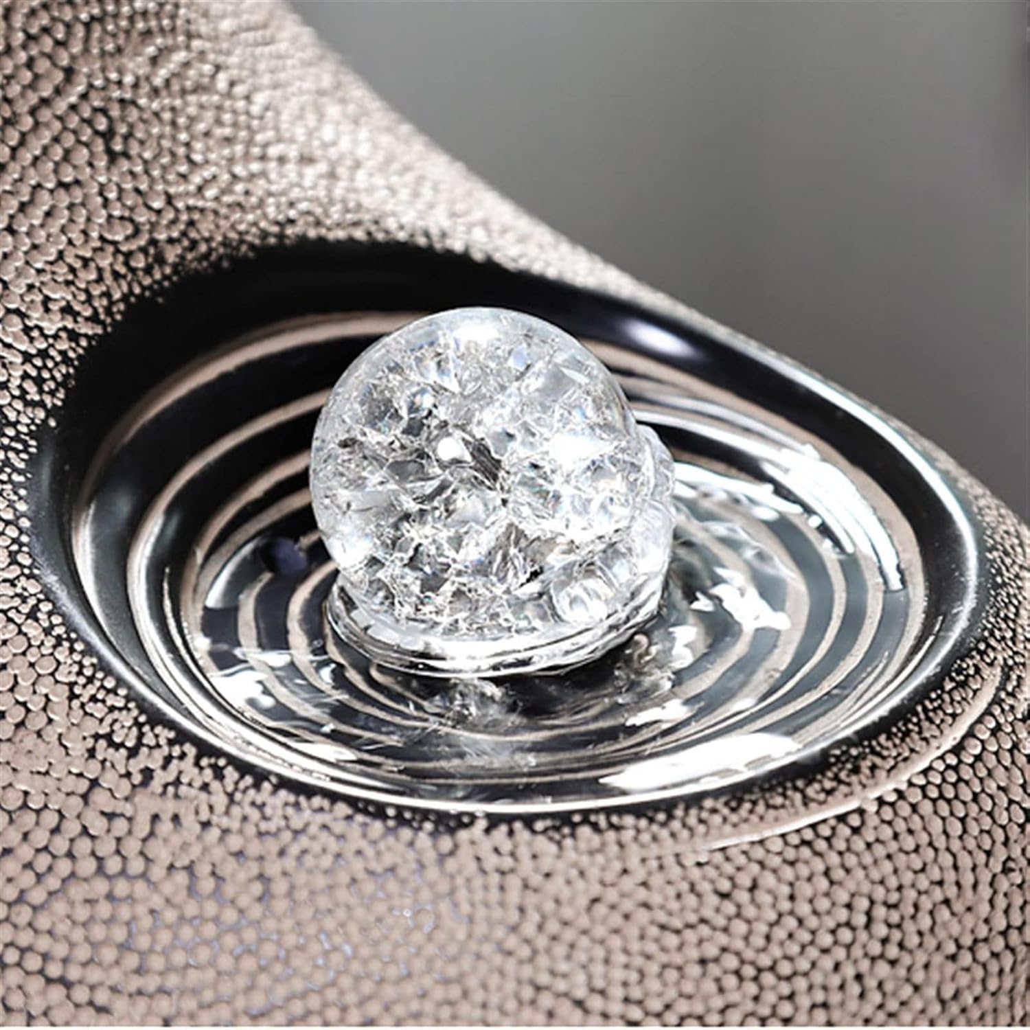 Small Indoor Water Fountain Water Features Outdoor Tabletop Fountain Rotating Ball Tabletop Fountain- Lucky Tabletop Fountain Zen Meditation Indoor