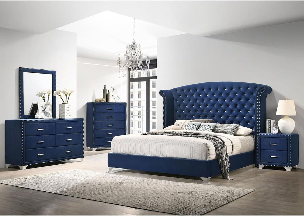 GOWE Kennedy Pacific Blue 4-Piece Eastern King Bedroom Set