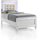 New Classic Furniture Valentino Wood Twin Bed, White