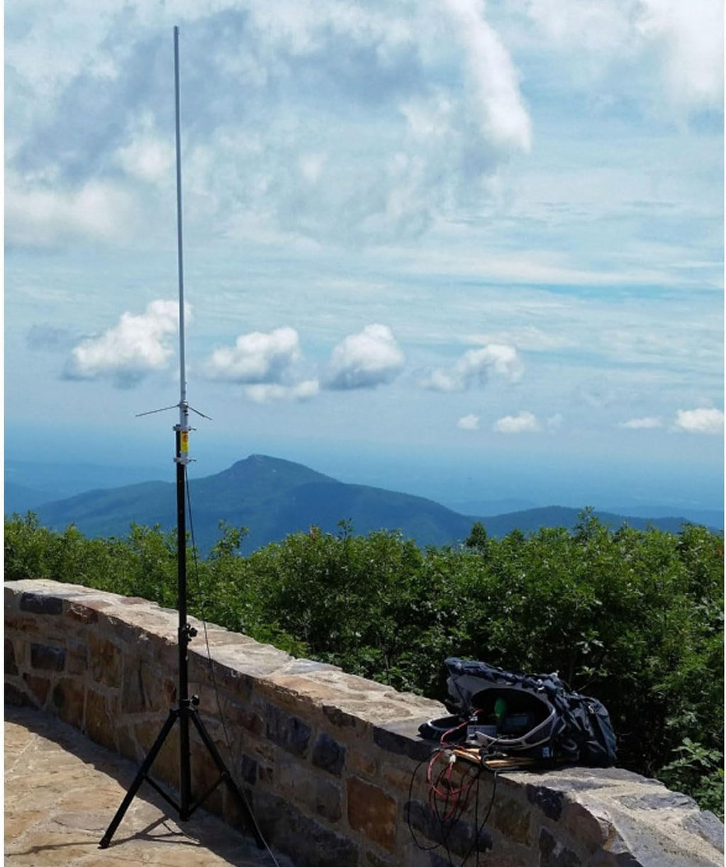 Dual Band VHF UHF 2m 70cm Base Antenna for Mobile Ham Radio Repeater Base Station, 144/440 MHz, 10meter svy50-5 Cable/ 200Watt/ BNC/SMA/UHF/ So239, 5.6 FT