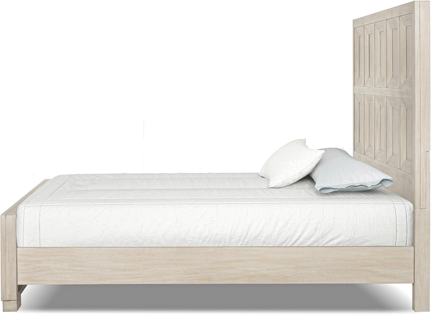 Furniture of America Dannen Modern Classic Solid Wood 3-Piece Bedroom Set, Panel Bedframe, Writing Desk and Wooden Nightstand with USB Ports, Box Spring Needed, Queen, Tawny Brown