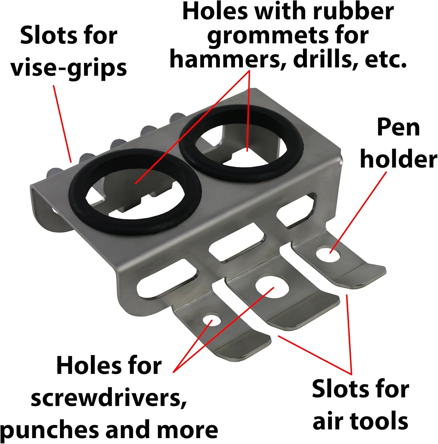 Trick-Tools Versa-Mount Adjustable Height Deluxe Mobile Vise and Grinder Floor Stand, Made in the USA