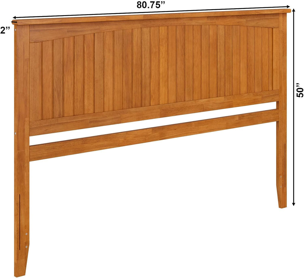 AFI, Nantucket King Solid Wood Panel Headboard, Light Toffee