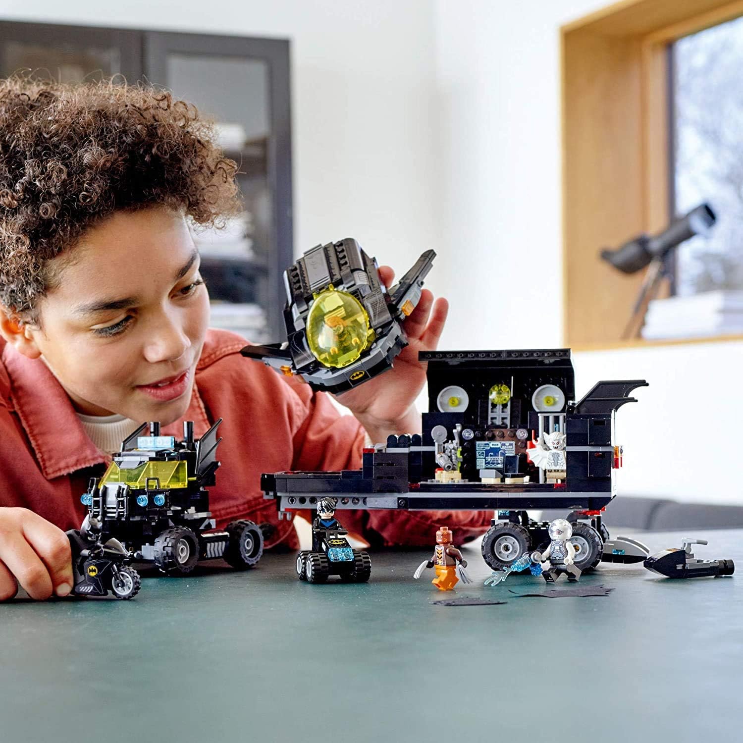 LEGO DC Mobile Bat Base 76160 Batman Building Toy, Gotham City Batcave Playset and Action Minifigures, Great 'Build Your Own Truck' Batman Gift for Kids Aged 6 and up (743 Pieces)