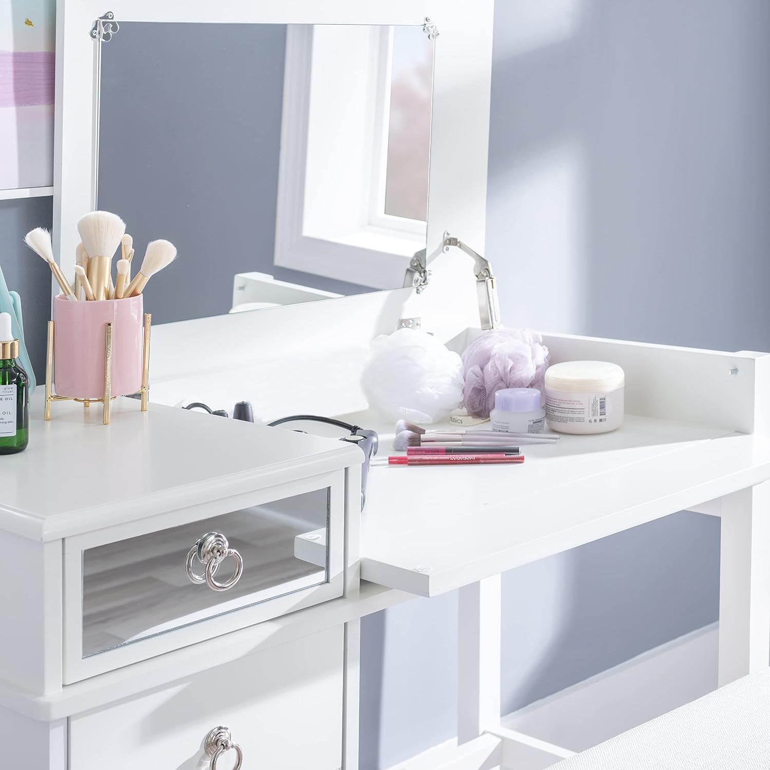 Linon Vanity Set, White