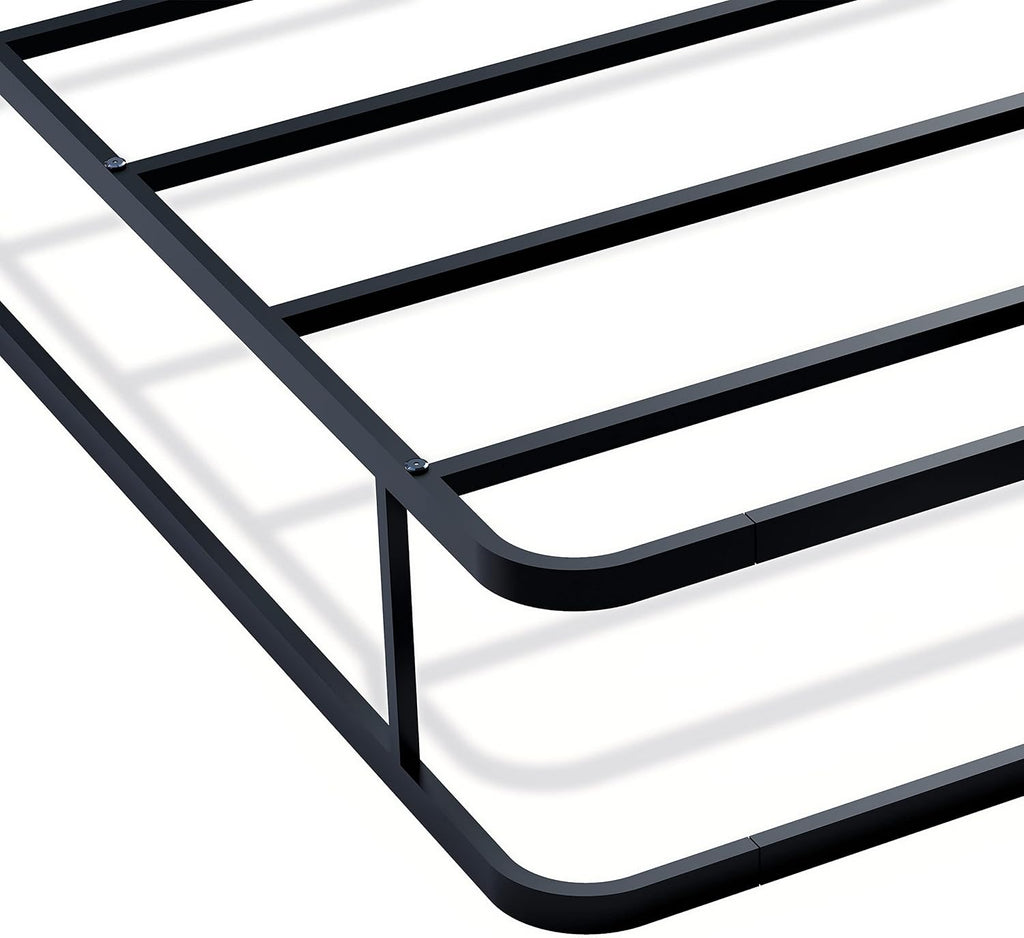 East West Furniture Dothan Traditional Metal Twin Bed Frame in Black
