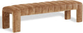 SAFAVIEH Couture Collection – Bellisima Amber Channel Tufted Chenille Bench, Modern Upholstered Accent Seating (SFV5127J)