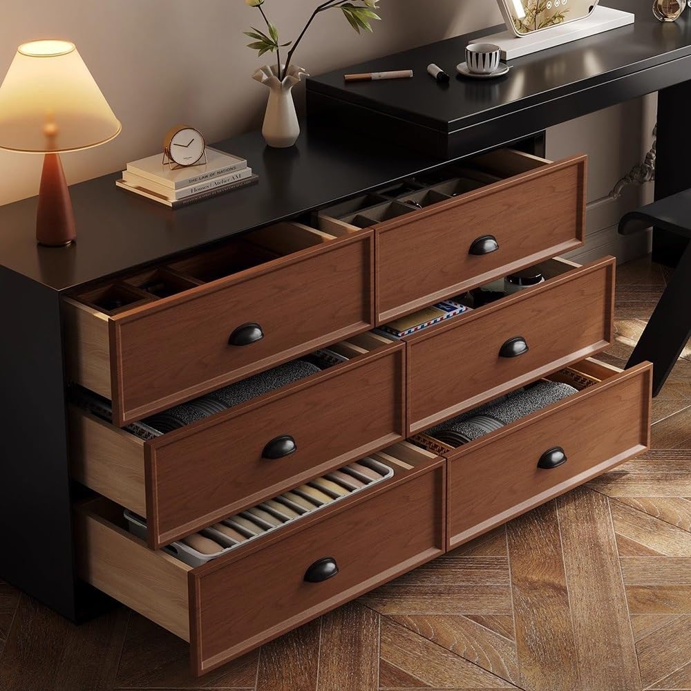 Makeup Table Vintage Solid Wood Vanity Dresser Set - Chic French Corner Makeup Table with Storage Cabinet Vanity Desk