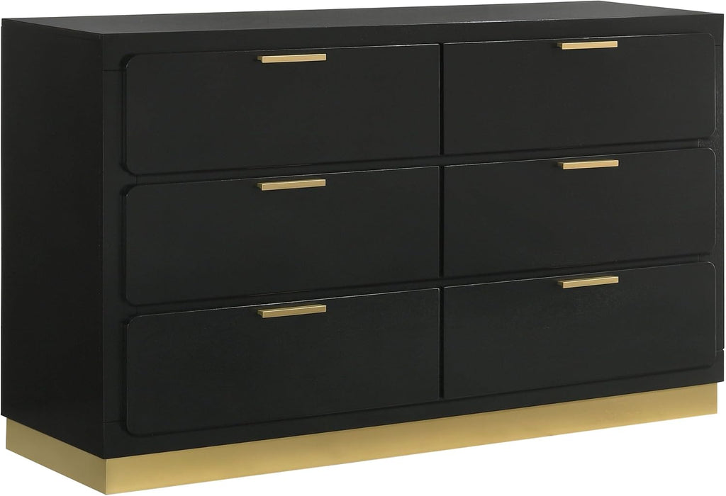 GOWE Sophia Black 4-Piece Eastern King Bedroom Set